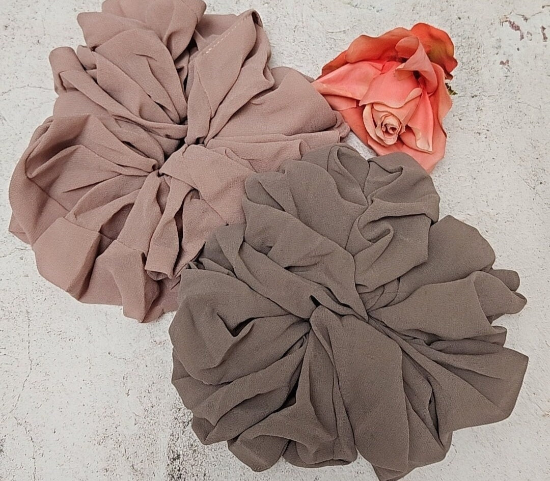 Large Chiffon scrunchies