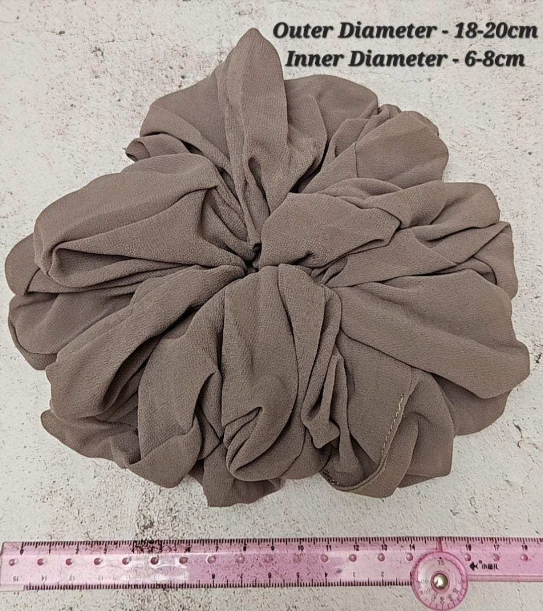 Large Chiffon scrunchies