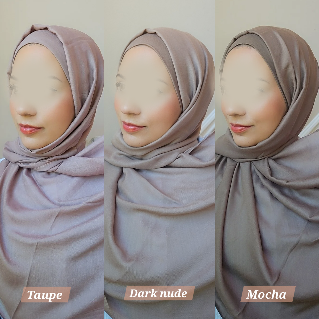 Matching Modal Hijab & Cap set