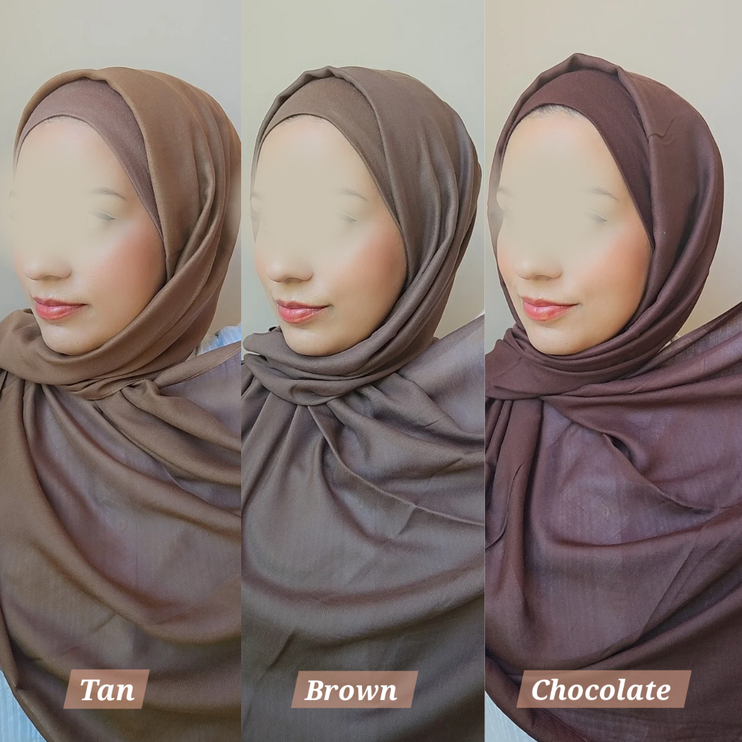 Matching Modal Hijab & Cap set