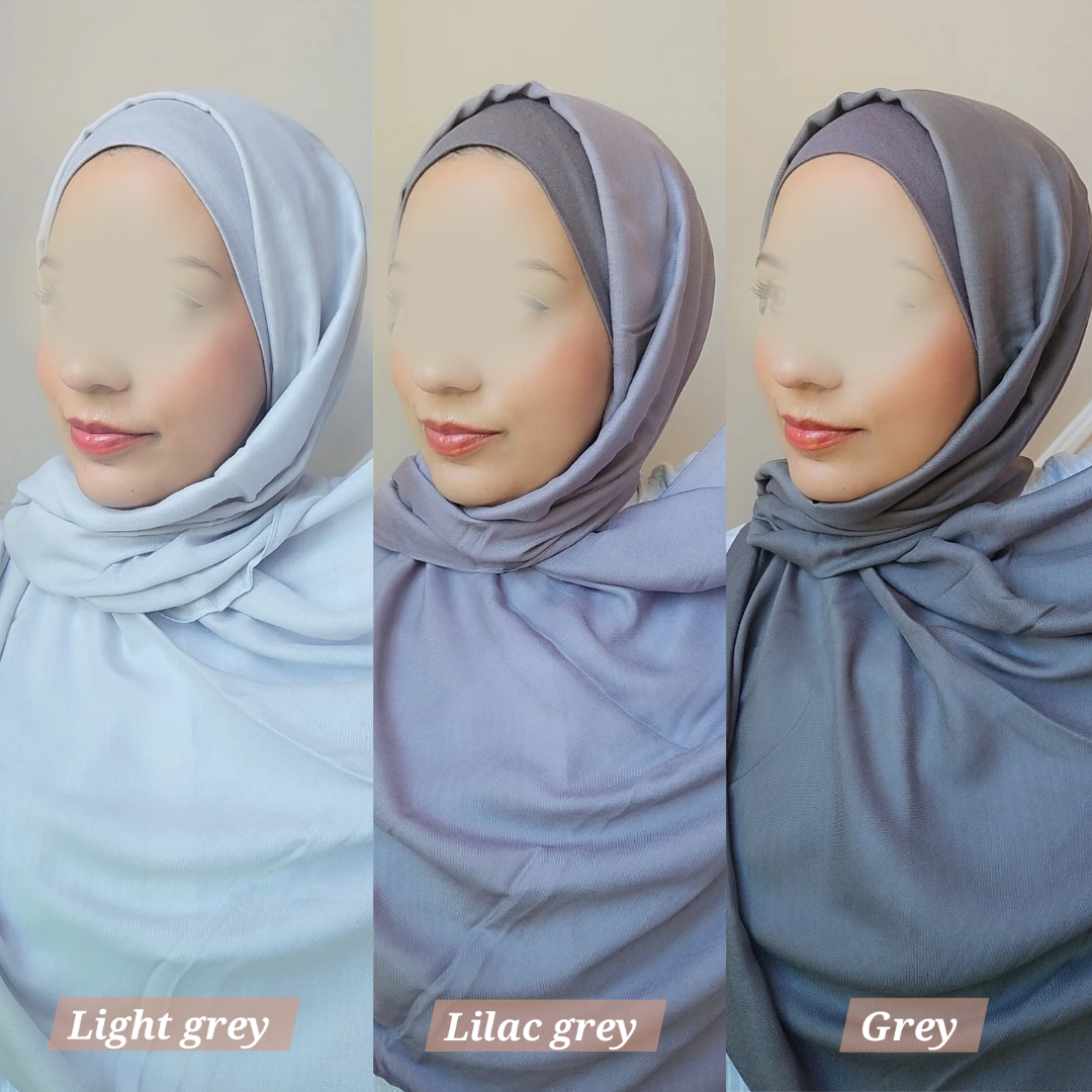 Matching Modal Hijab & Cap set